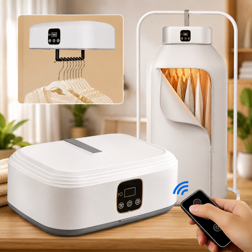 Secador de Ropa Portátil Eléctrico | Seca tu Ropa Más Rápido, Fácil y en Cualquier Lugar